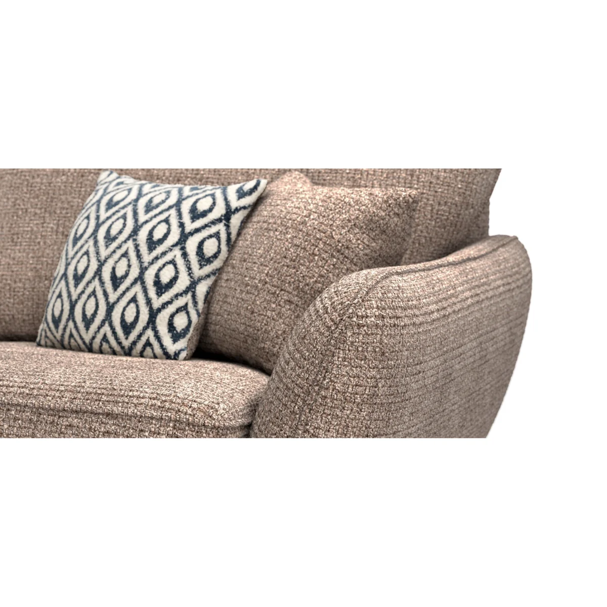 Palma Truffle Chenille Fabric Armchair – image 10