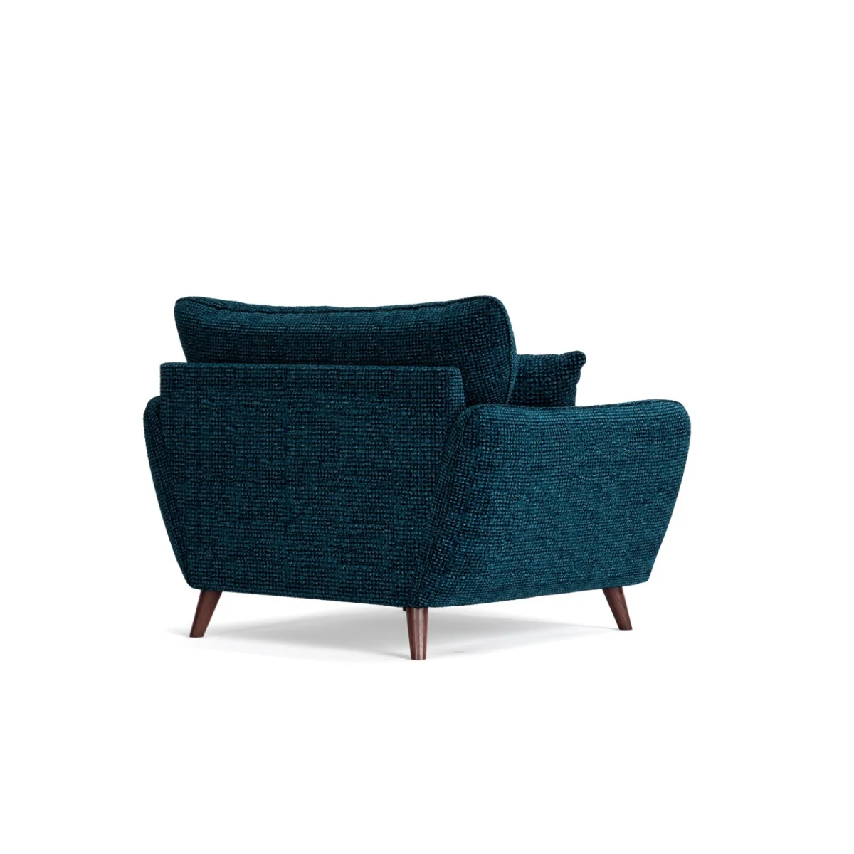 Palma Teal Chenille Fabric Armchair – image 3