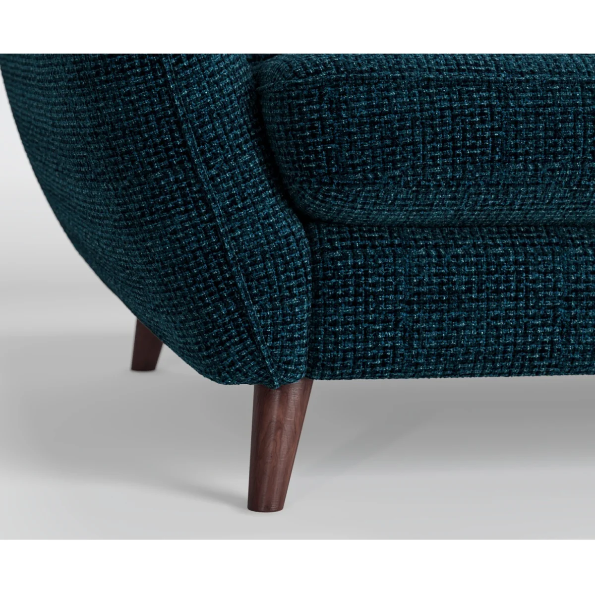 Palma Teal Chenille Fabric Armchair – image 5