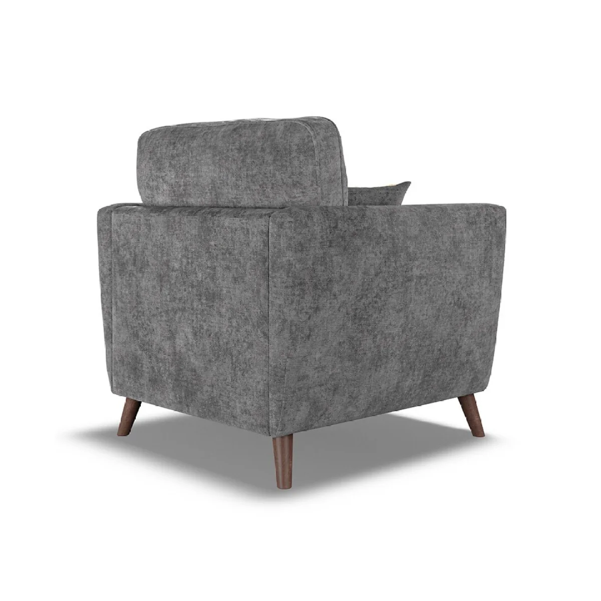 Naples Grey Velvet Armchair – image 3