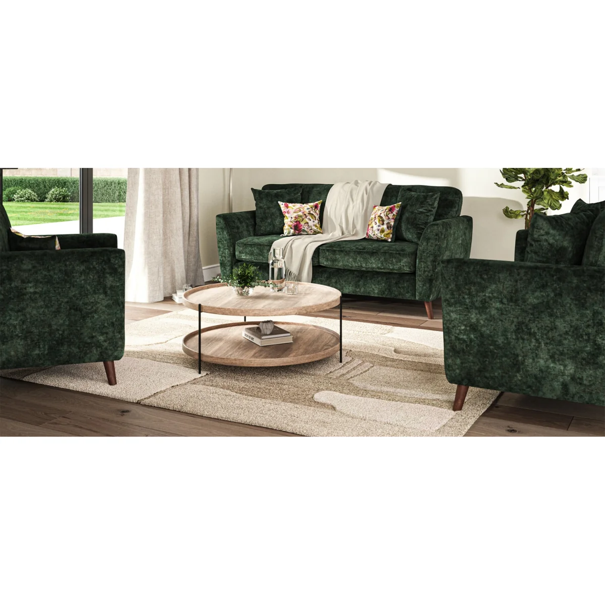 Naples Emerald Velvet Armchair – image 10