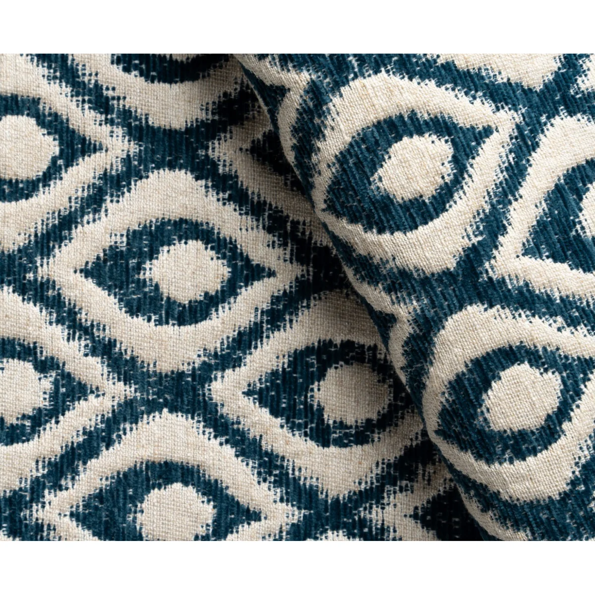 Palma Teal Chenille Fabric Love Chair – image 7