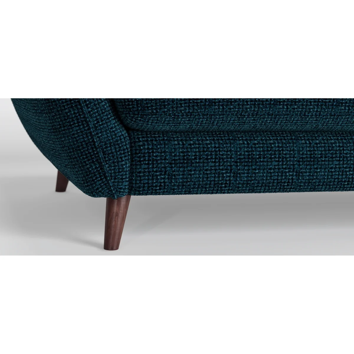 Palma Teal Chenille Fabric Love Chair – image 9