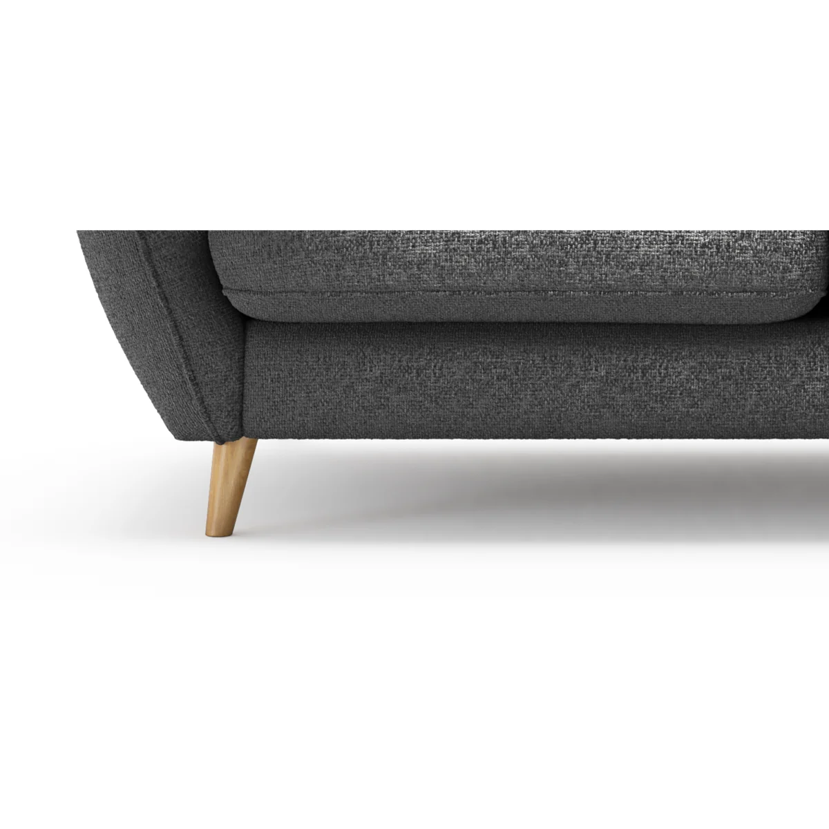 Palma Charcoal Chenille Fabric Love Chair – image 7