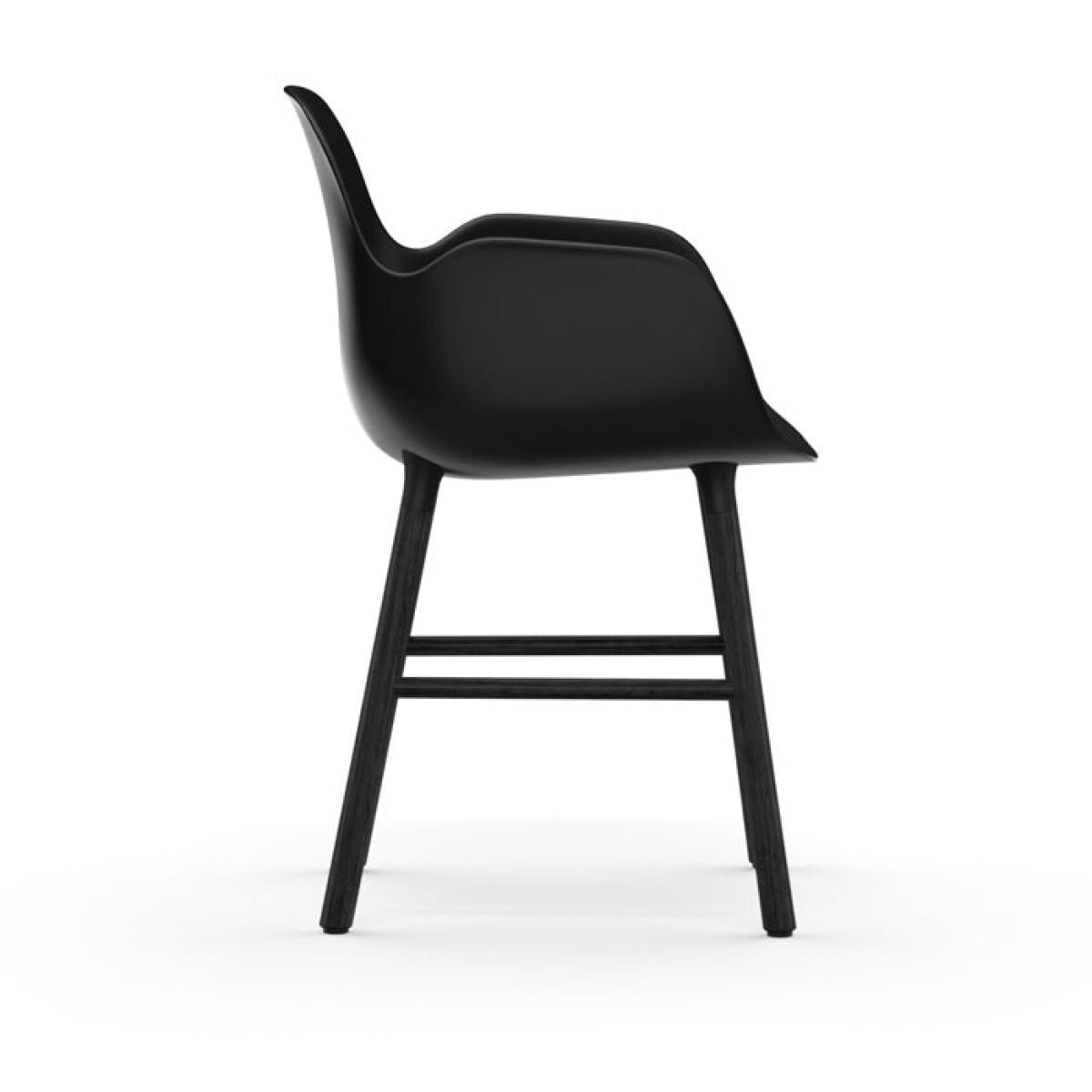 Normann Copenhagen Form Black Oak Legs Occasional Chair / Black – image 3