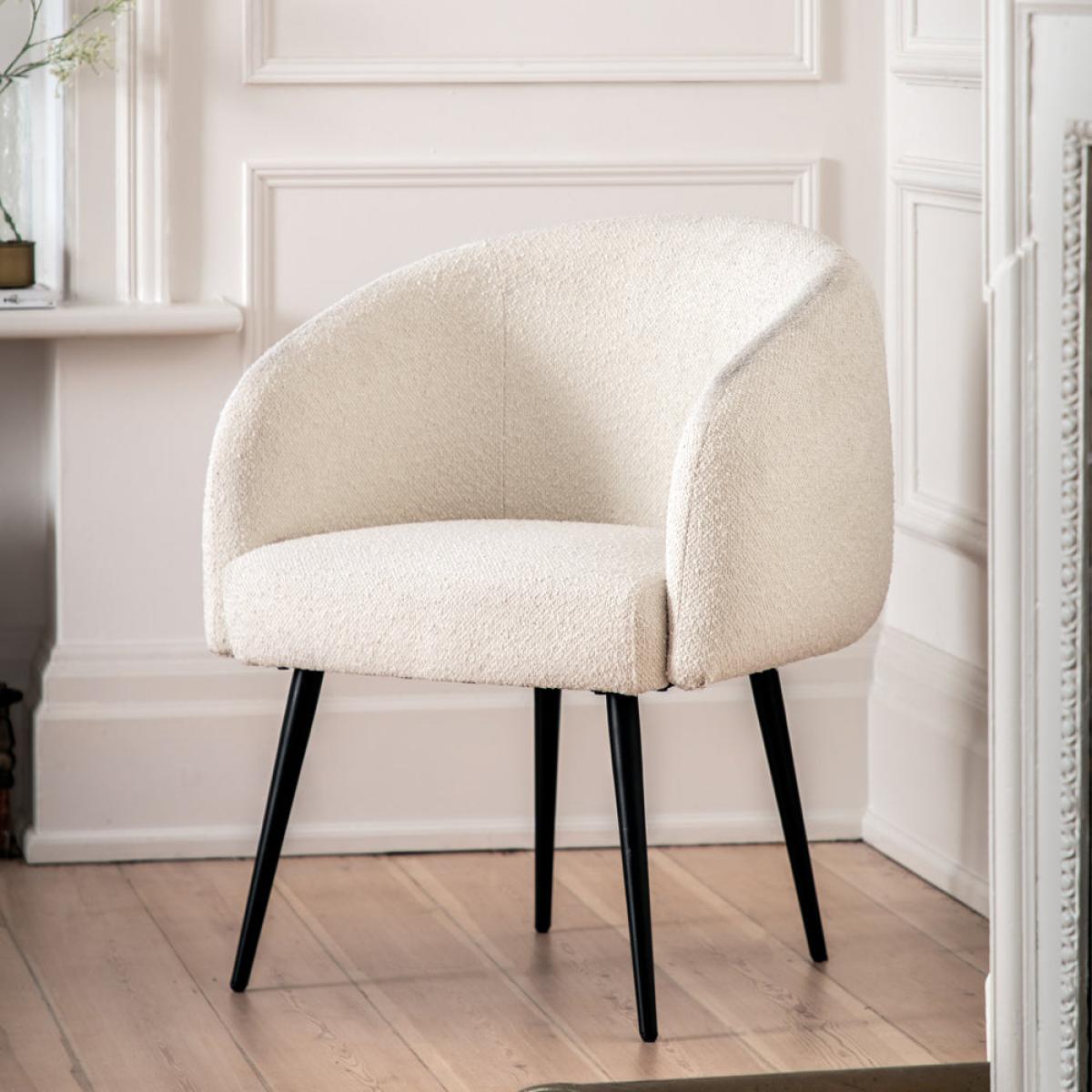 Gallery Interiors Chrion Tub Chair in Off White – image 3