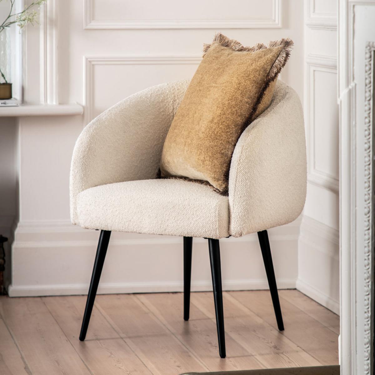 Gallery Interiors Chrion Tub Chair in Off White – image 4