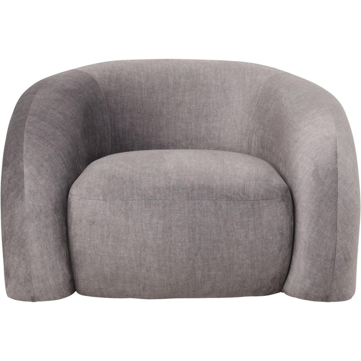 Libra Interiors Casa Curved Snug Chair Grey – image 2