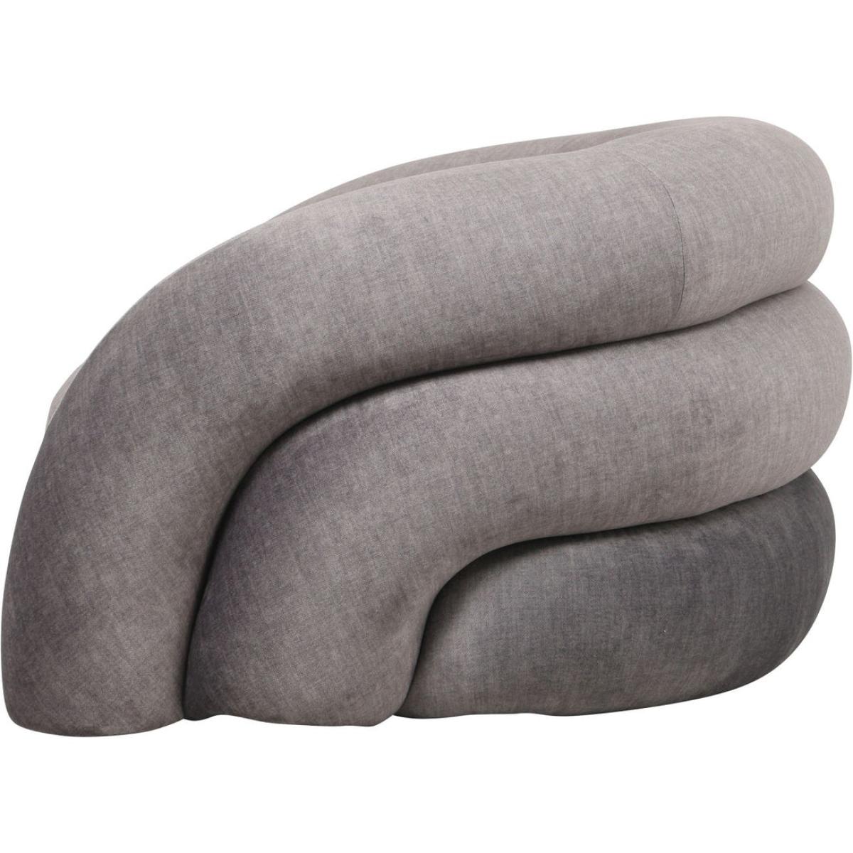 Libra Interiors Casa Curved Snug Chair Grey – image 3