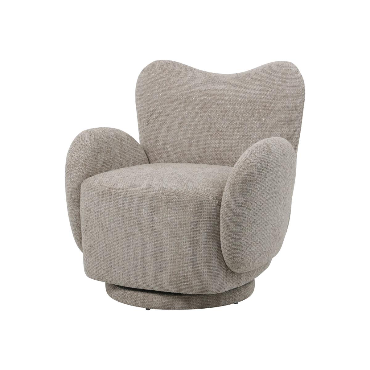 Libra Interiors Casa Swivel Chair Mink – image 1