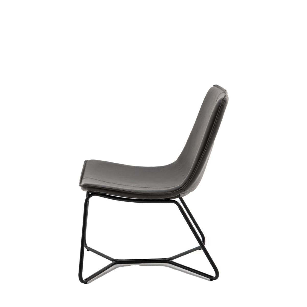 Gallery Interiors Hawkline Lounge Chair in Charcoal – image 3