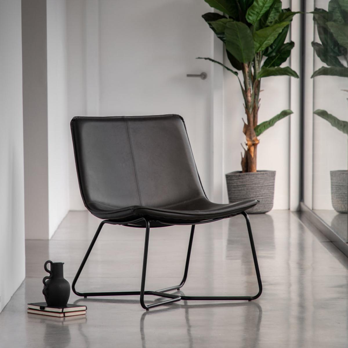 Gallery Interiors Hawkline Lounge Chair in Charcoal – image 4