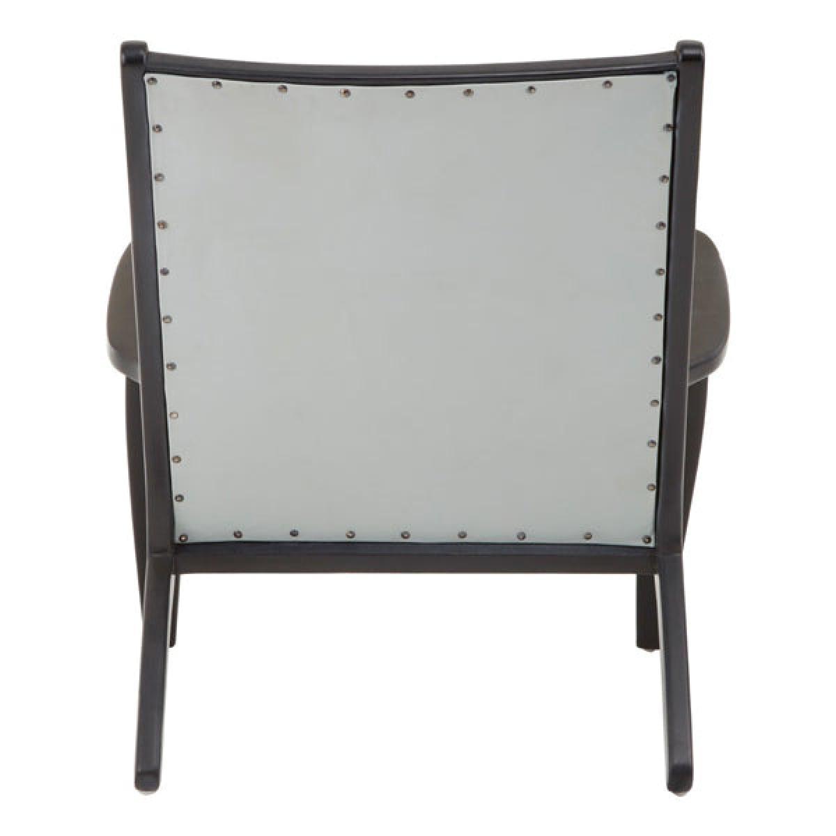 Olivia's Kate Leaned Occasional Chair Leather Grey – image 4