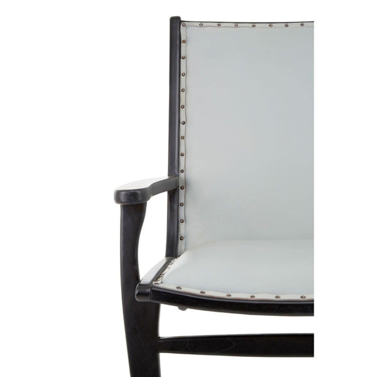 Olivia's Kate Leaned Occasional Chair Leather Grey – image 5