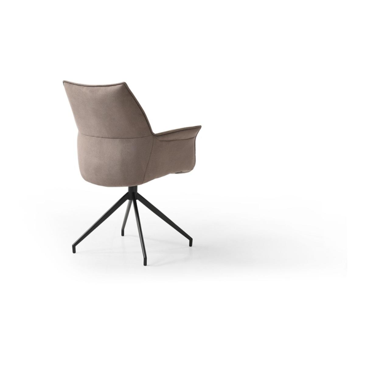 Turan Dining Armchair In Brown/Black – image 7