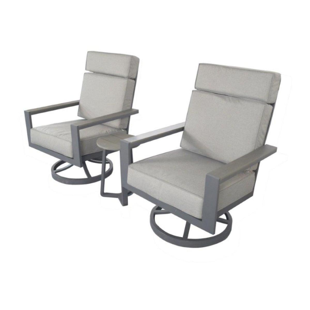 Supremo Melbury Dual Swivel Chair Set - Grey – image 4