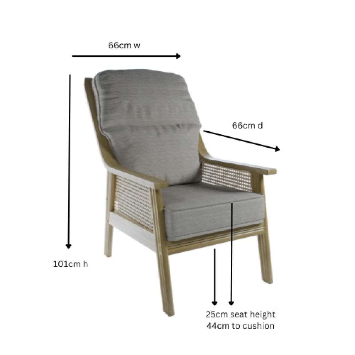 Daro Dingley Lounging Chair - Fabric Grade A In LightWood – image 4
