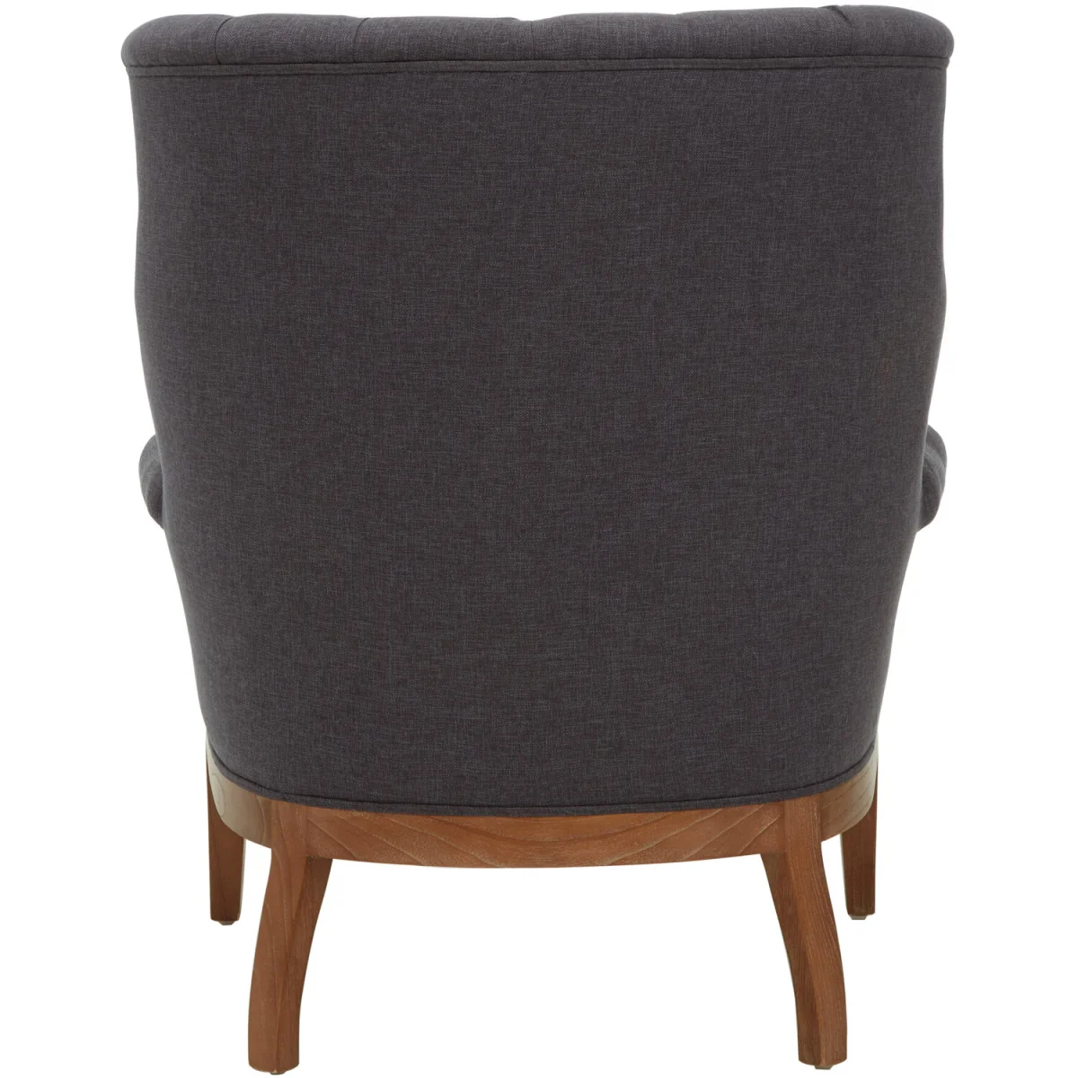 Orsina Cabra Graphite Grey Chair with Tufted Back - Grey – image 2