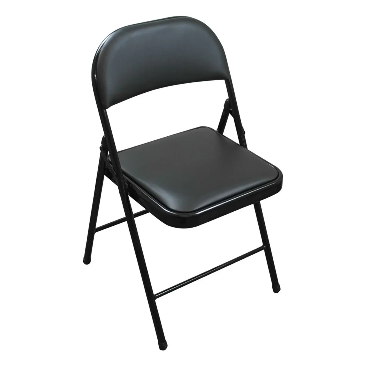 TekBox 6x Folding Faux Leather Chairs - Black – image 3