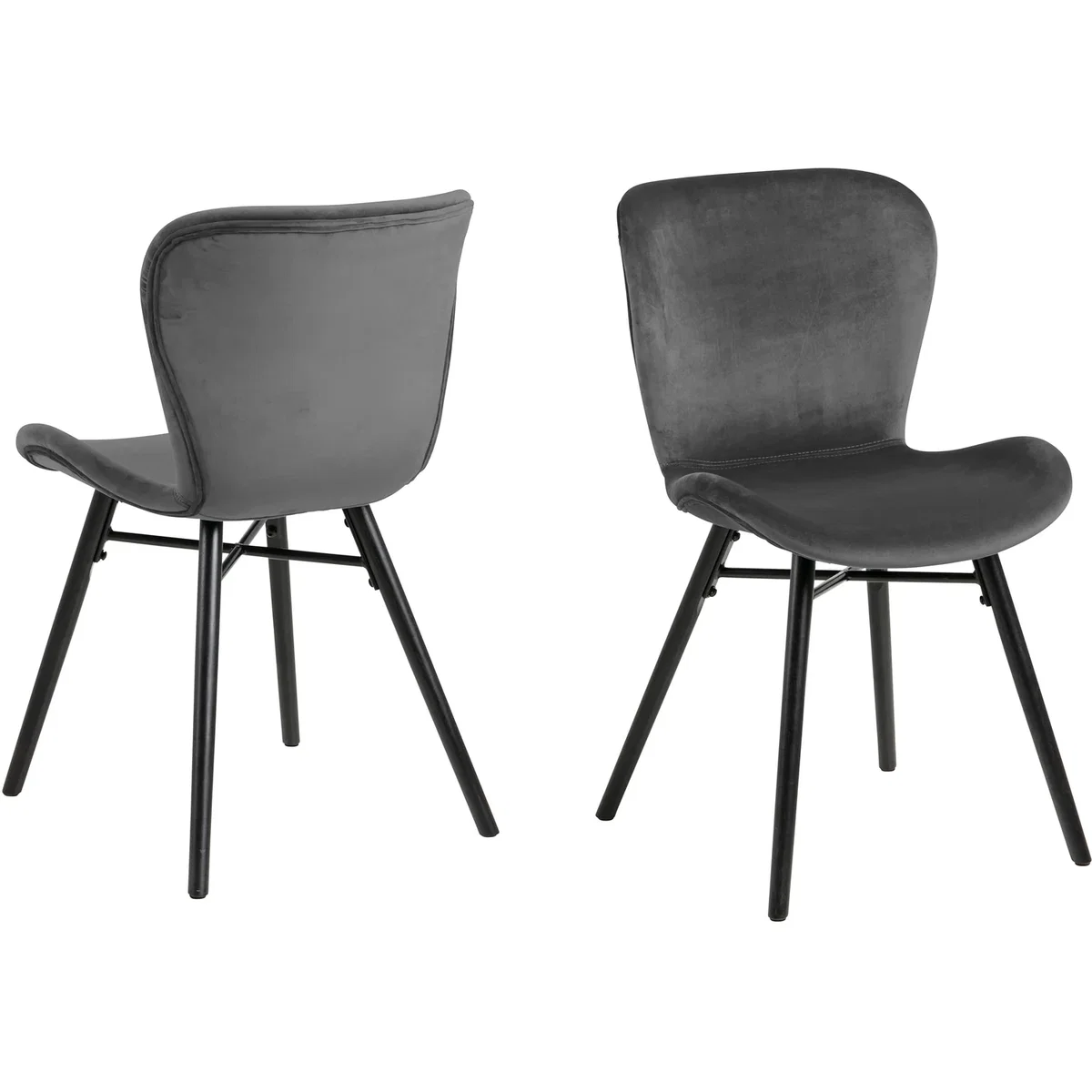 Corby Round Table White Marble Gold Base + 4 Batilda Dark Grey Chairs - White Marble & Gold & Dark Grey – image 2
