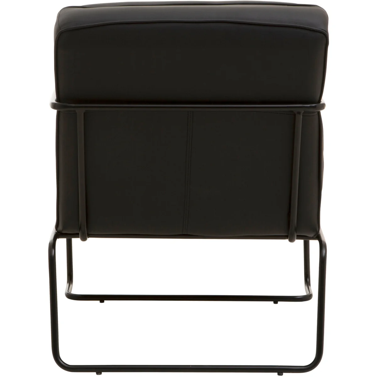 New Foundry Leather Effect Black Chair - Black – image 2