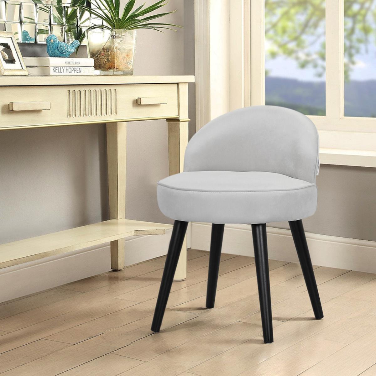 Upholstery Chair - Grey White – image 2