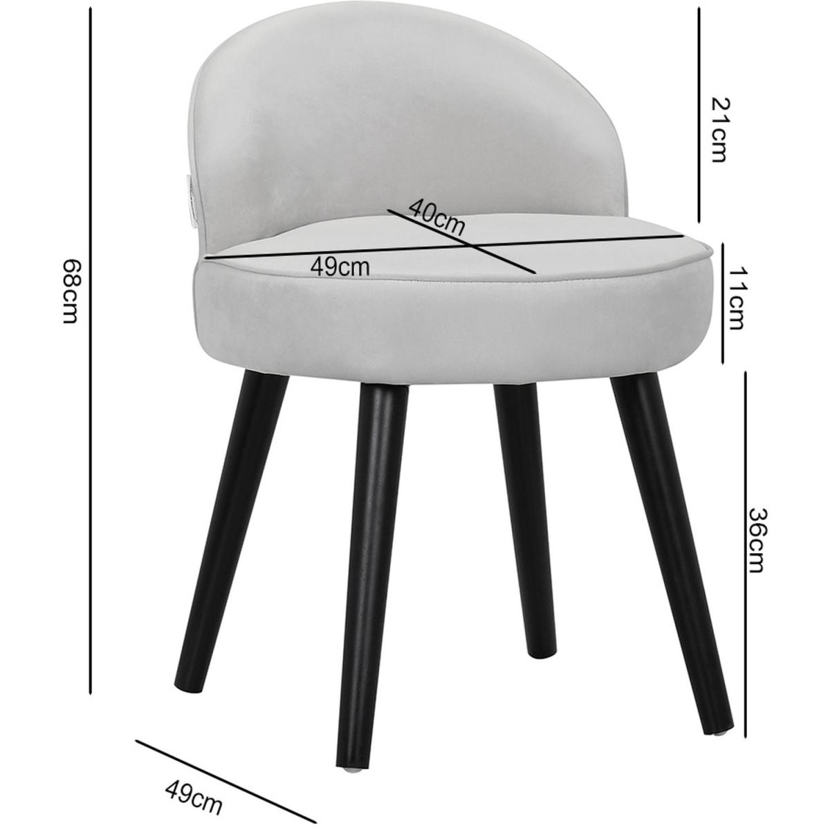 Upholstery Chair - Grey White – image 3