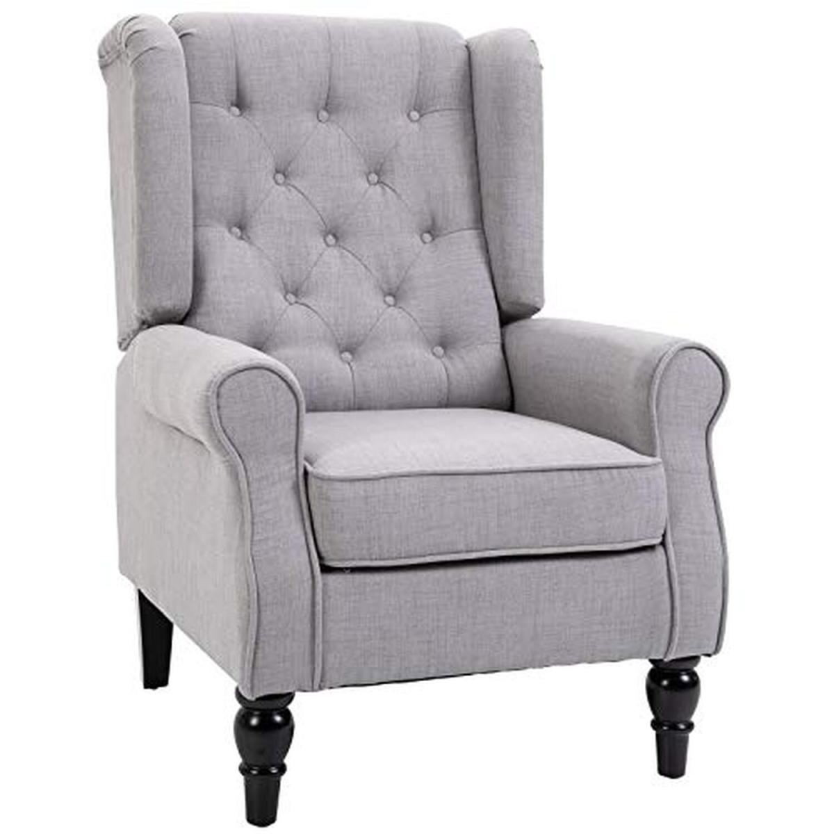 Tufted Accent Armchair Grey - Grey – image 3