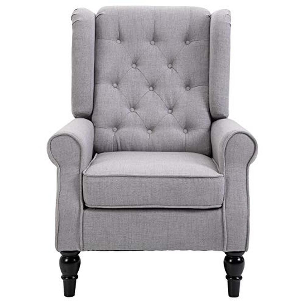 Tufted Accent Armchair Grey - Grey – image 5