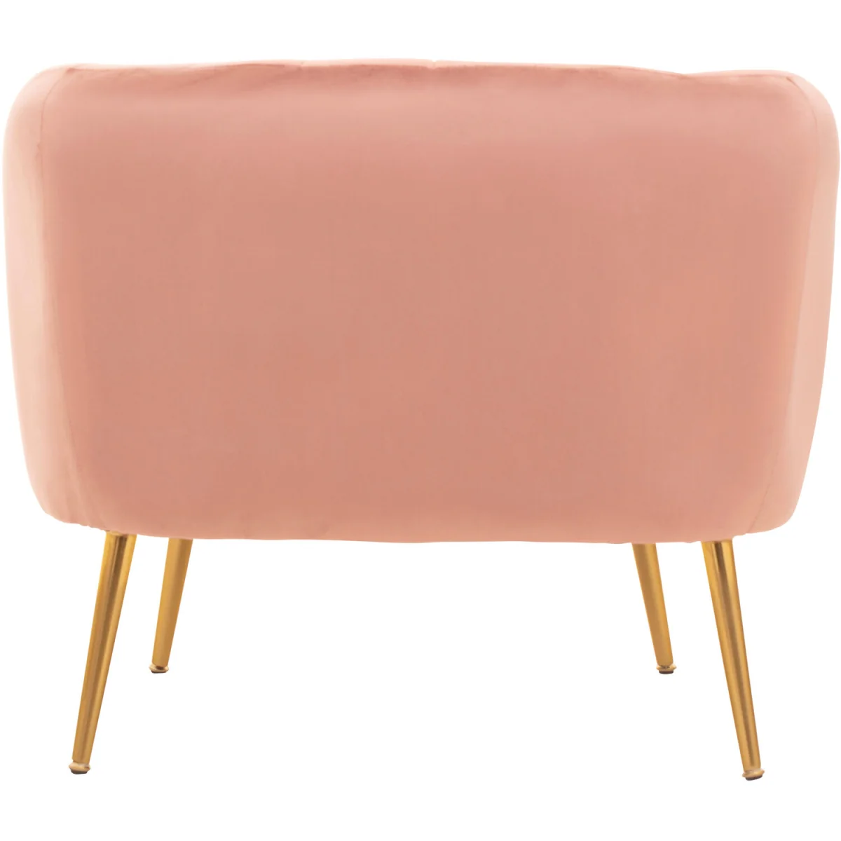 Larissa Pink Velvet Channel Tufted Accent Chair - Pink – image 3