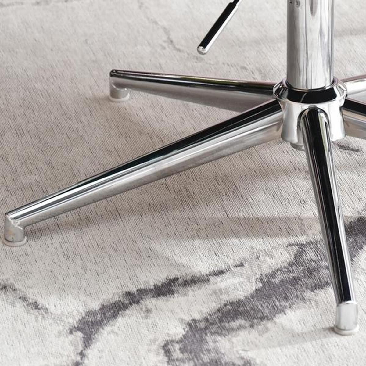 Swifel Velvet Chair in Green on Silver Chrome Base - Trini – image 2