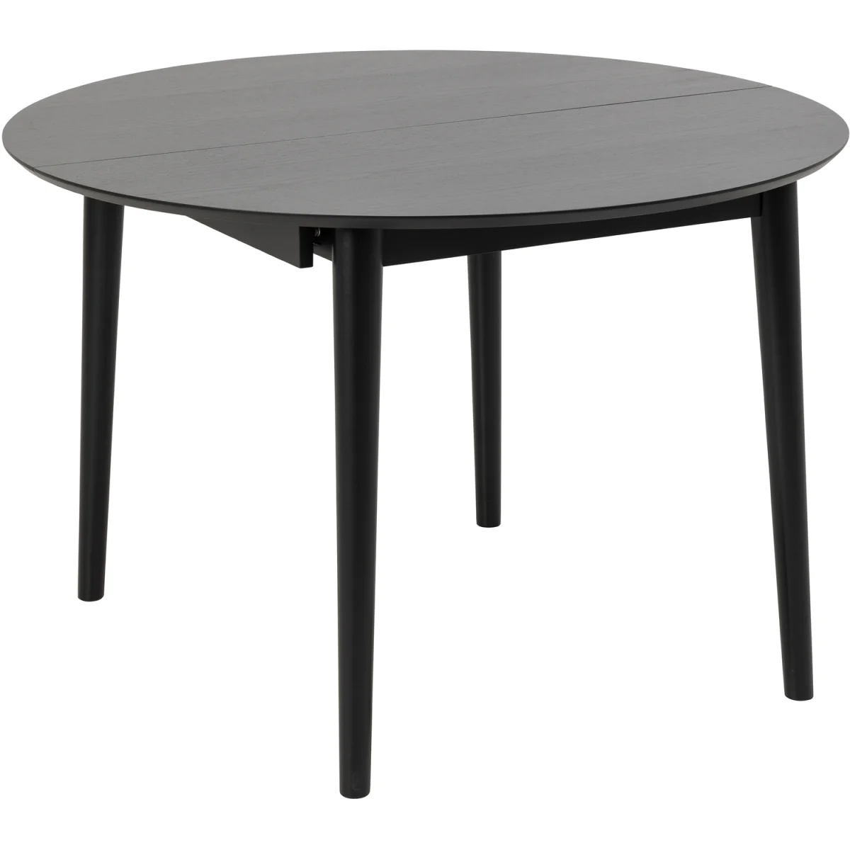 Montreux Round Ext Table Black 115-154 + 4 Cassandra Chairs Black - Black – image 3