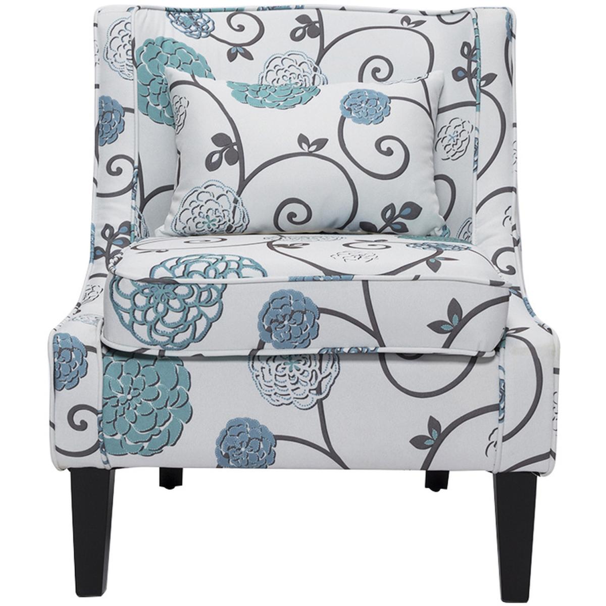 Armless Accent Chair - Floral – image 2