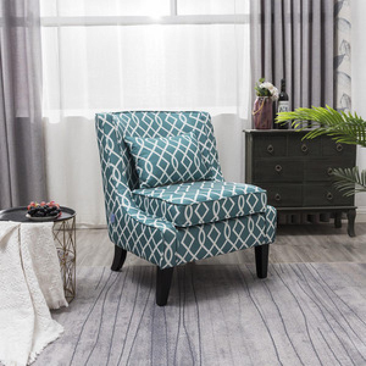 Armless Accent Chair - Floral – image 15