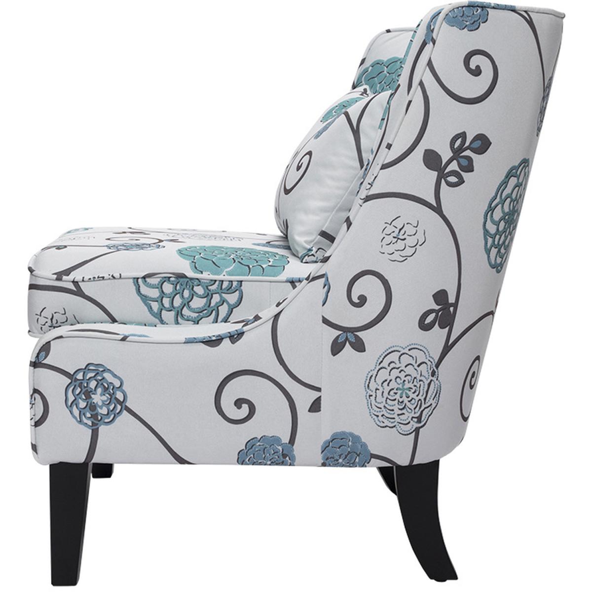Armless Accent Chair - Floral – image 3