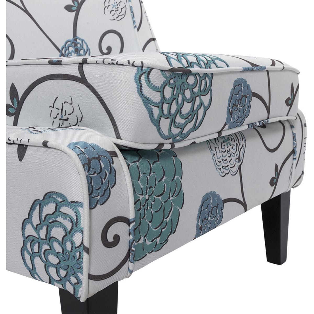 Armless Accent Chair - Floral – image 6
