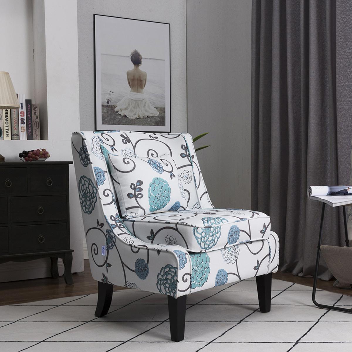 Armless Accent Chair - Floral – image 7