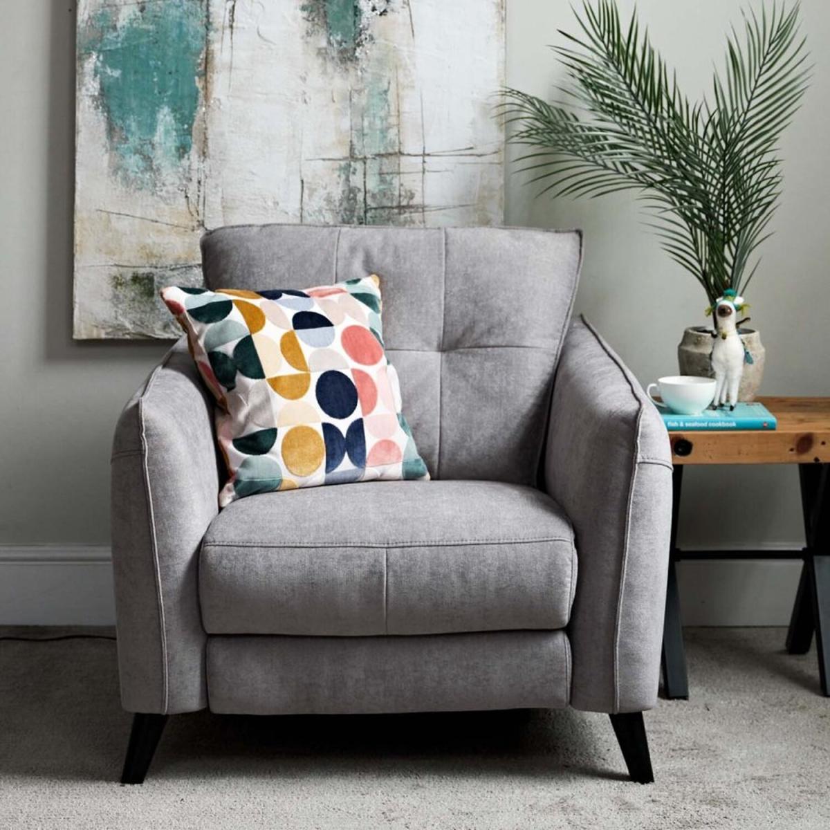 Suzy Power Chair - Pewter
