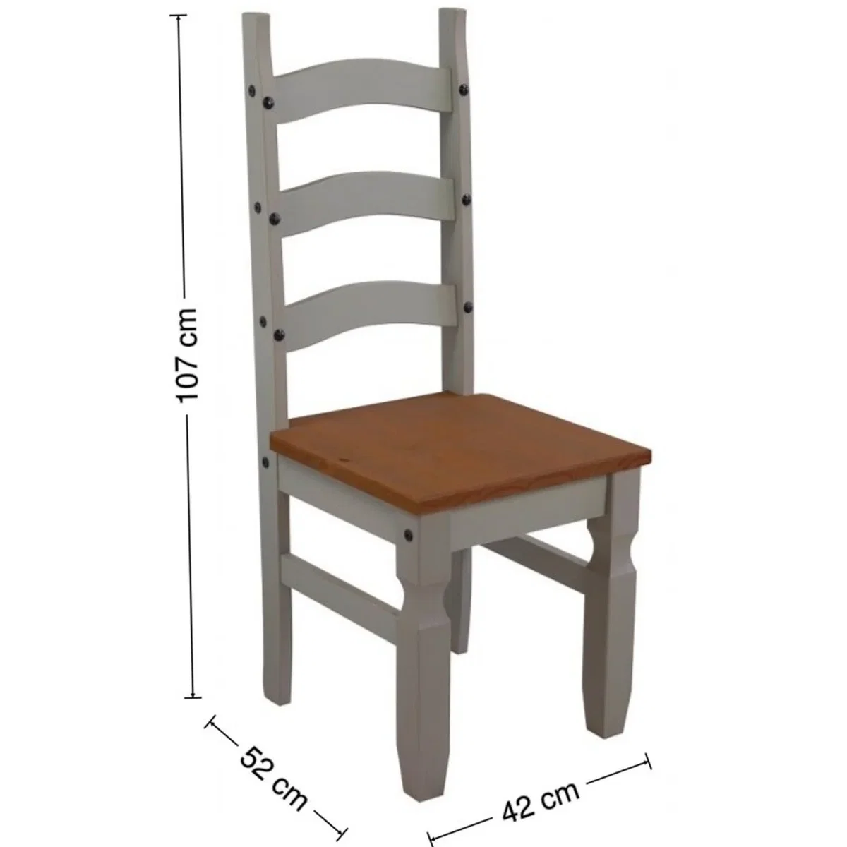 Corona Small Extending Table 4 Chairs - Distressed Grey Wax – image 5