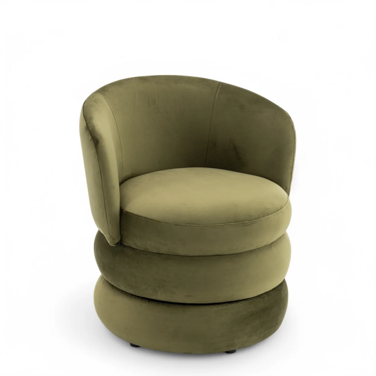Velvet Sage Green Tilly Accent Swivel Chair - Sage Green – image 3