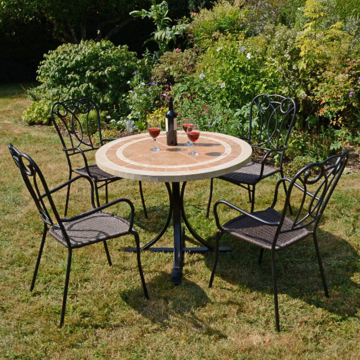 Langley Table With Four Verona Chairs