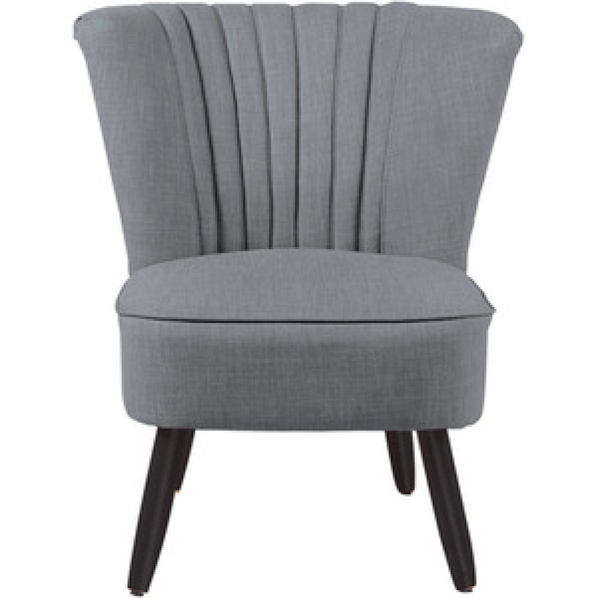 Cocktail Linen Accent Chair - Blue – image 12