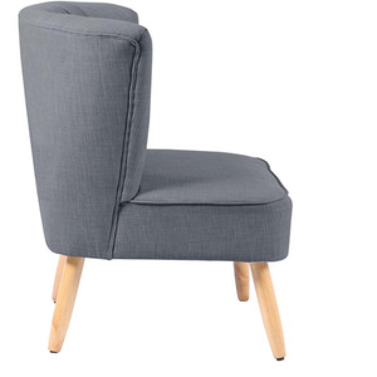 Cocktail Linen Accent Chair - Blue – image 9