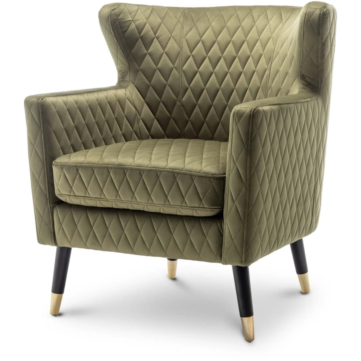 Velvet Sage Green Alessia Accent Chair - Sage Green – image 2