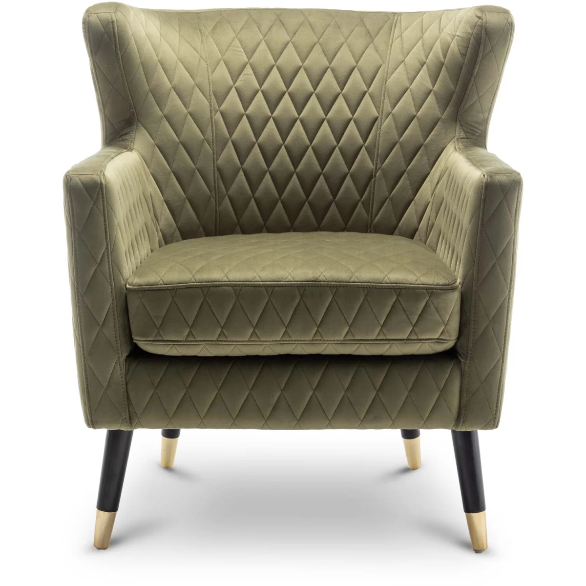 Velvet Sage Green Alessia Accent Chair - Sage Green – image 3