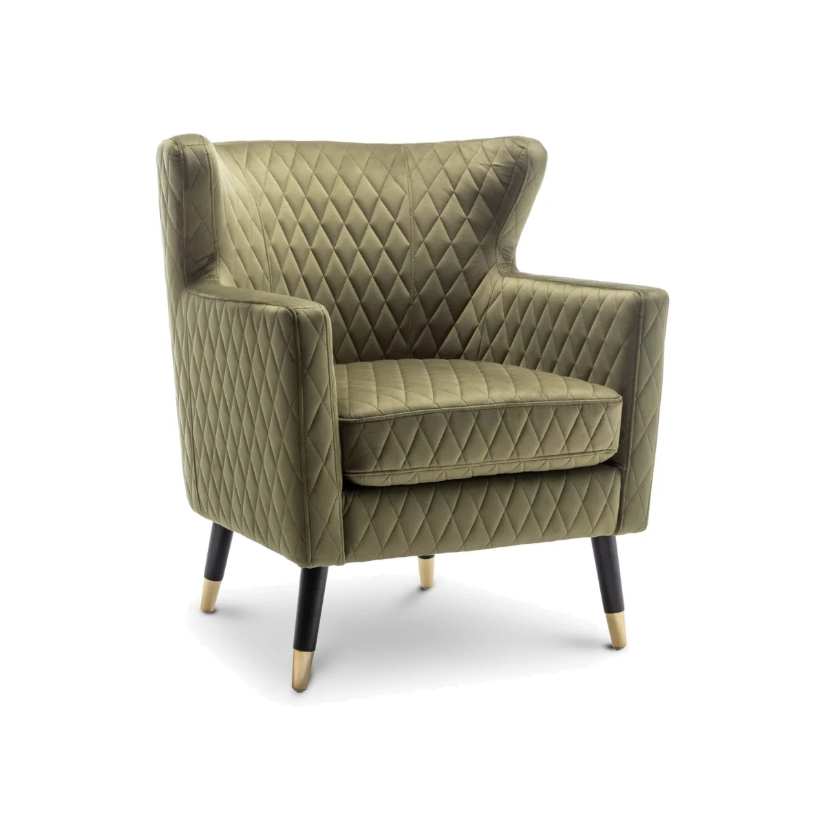 Velvet Sage Green Alessia Accent Chair - Sage Green – image 1