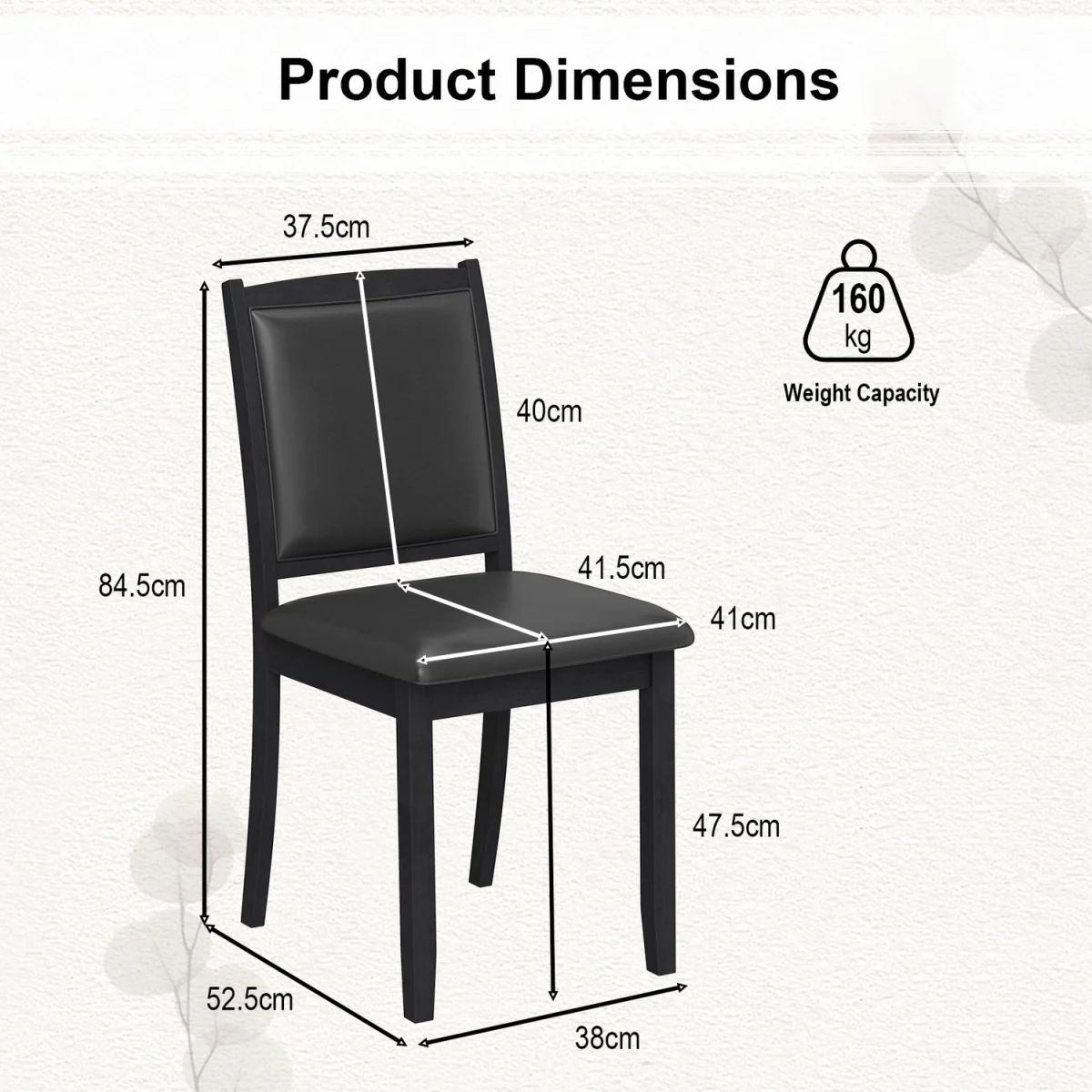 Mid-Century Armless Side Chair – image 2