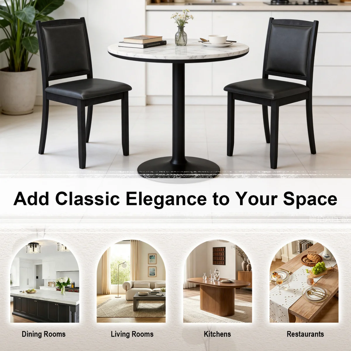 Mid-Century Armless Side Chair – image 3