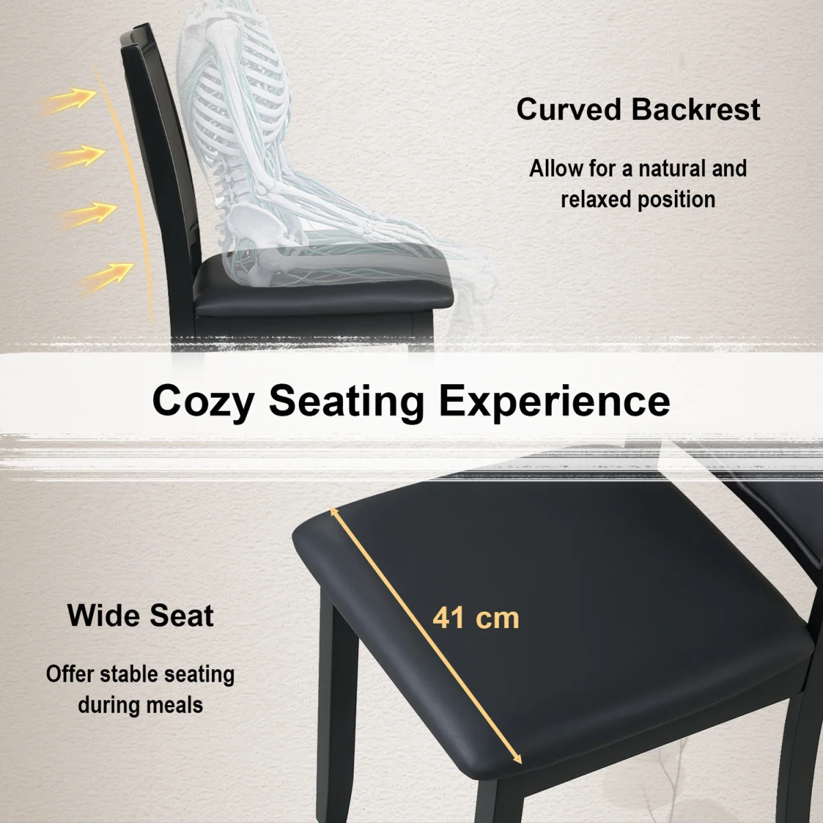 Mid-Century Armless Side Chair – image 4