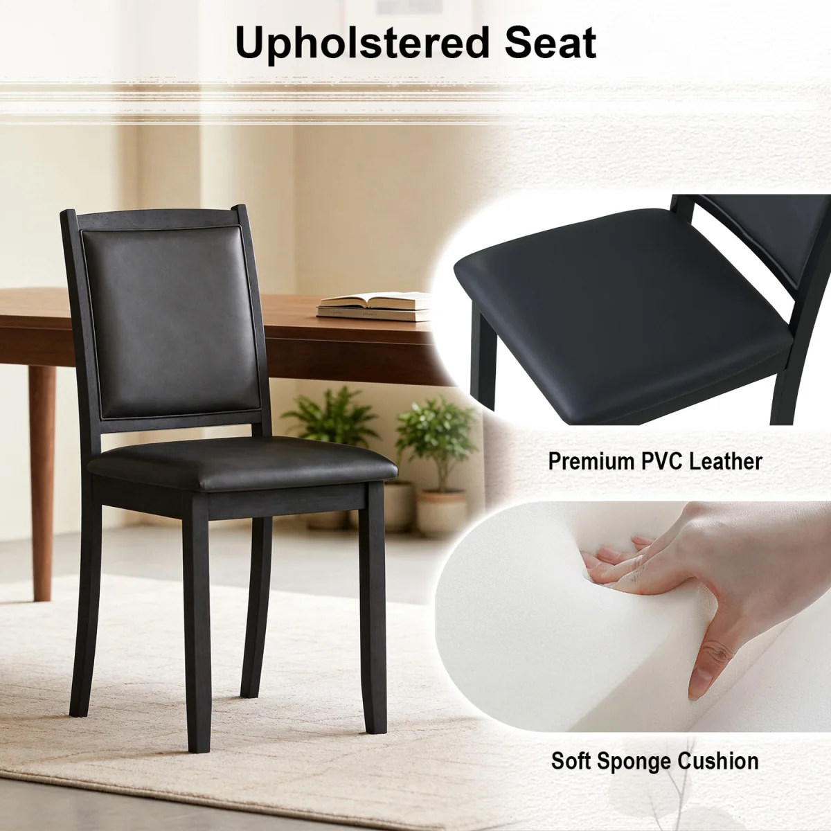Mid-Century Armless Side Chair – image 5